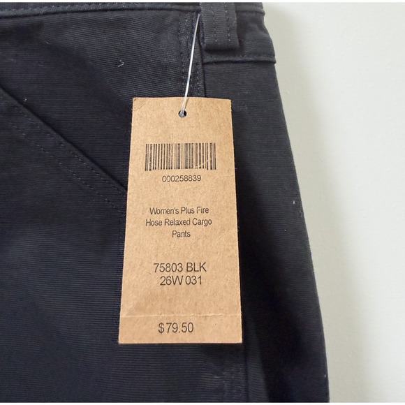 Duluth Trading Co Womens Flex Fire Hose Cargo Pants Size 26x31 Black Utility - Picture 6 of 7